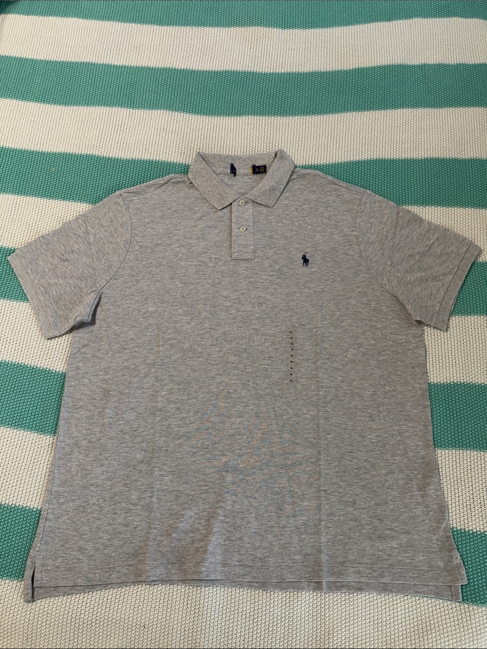 Ralph Lauren Gray Polo with Navy Pony